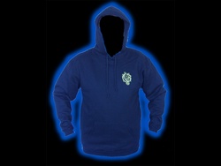 Black Embroidered Hoodie