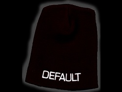 Embroidered Logo Black Beanie