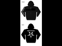 Pentragram Logo Zippered Hoodie